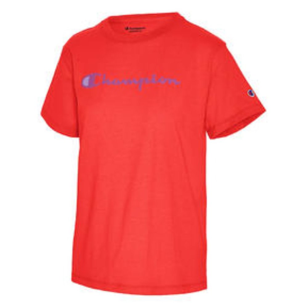 NWT Champion Women's Jersey Short Sleeve Tee Red Flame Medium